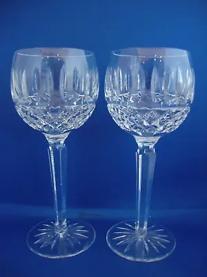 Buy 2 X Waterford Crystal Tramore Maeve Hock Wine Glasses 7 1/2 Inch - Signed • 54.95£