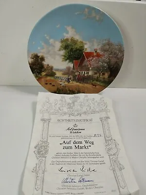 Buy SELTMANN WEIDEN ON THE WAY TO THE MARKET Christian Luckel Decorative Plate 1986 • 1.99£