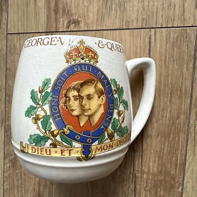 Buy Soliam Ware Soho Pottery Cobridge England 1937 Coronation Mug • 2.99£