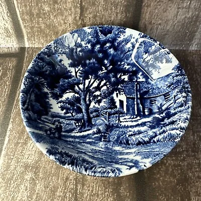 Buy Vintage Small Blue Country Style Dish By W. H. Grindley, Staffordshire, England. • 12£