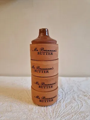 Buy Mrs Brannam's Devon Pottery Terracotta Butter Pat Tower And Stamp NEW Unused • 14.90£