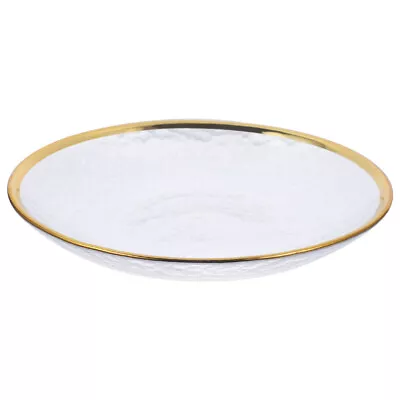 Buy  Glass Dinner Plate Plates Snack Platter Pasta Cake Stand Buffet Serving Tray • 10.98£