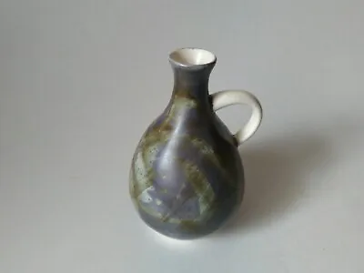 Buy Aviemore Studio Pottery Jug Abstract Green And Blue Hairline Crack To Top Photo • 9.99£