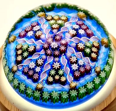Buy PERTHSHIRE PAPERWEIGHT PP1 8 Spoke 1-1-2-3 Millefiori Sig Cane 1985 VINTAGE RARE • 59.99£