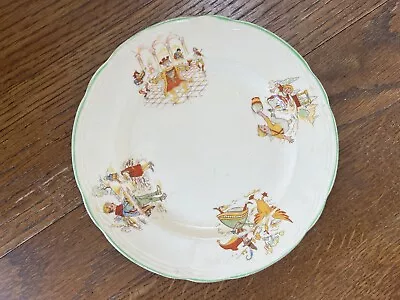 Buy Rare Vintage Alfred Meakin Sandwich Plate Plate Nursery Rhyme Design • 15£