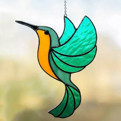Buy Ukraine Stained Glass Hummingbird Garden Hanging Pendant Ornaments Sun Catcher • 9.03£
