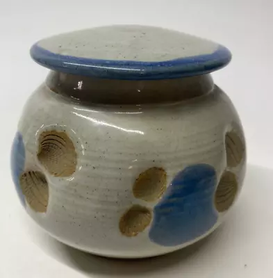Buy Studio Pottery Handmade Stoneware Lidded Pot • 57.73£