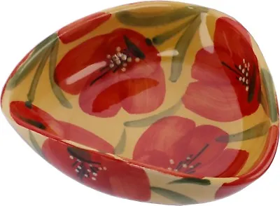 Buy Triangular Tapas Bowl / Dish 16 Cm X 4.5 Cm  Spanish Handmade Ceramic Pottery   • 13.99£