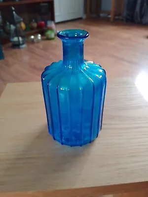 Buy Small 1970s Decorative Bottle In Light Blue • 8£