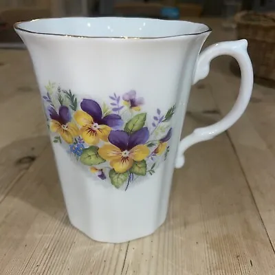Buy Royal Grafton Fine Bone China Tea Cup /mug Violas And Forget Me Nots  • 3£