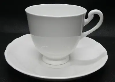 Buy Vintage Plant Tuscan China White Cup And Saucer • 22.30£