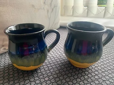 Buy 2 Small Studio Pottery Mugs Irish Made Unused • 10.99£