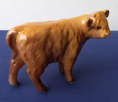 Buy Beswick Highland Calf 1827D In Tan And Brown Gloss - Mint Condition • 33.62£