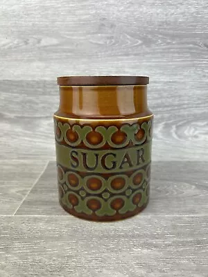 Buy Hornsea Bronte Sugar Pot Retro Ceramic Storage Jar 15cm Excellent Condition • 17.99£