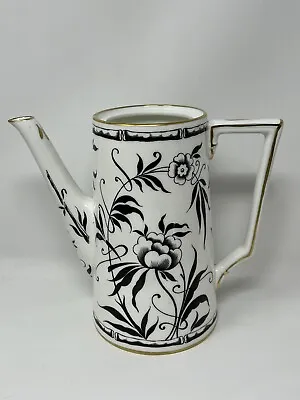 Buy Antique Black Bamboo Teapot Tea Hammersley & Co Coffee Pot T. GOODE & Co. London • 47.43£