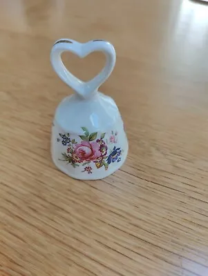 Buy Hammersley Fine Bone China Made In England Small Porcelain Bell Roses Heart • 5£