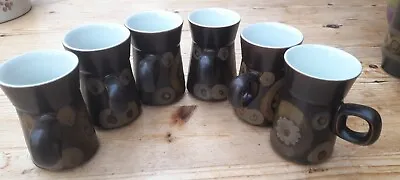 Buy Denby Stone Ware Arabesque Coffee Mugs ( 6 Small) • 24£