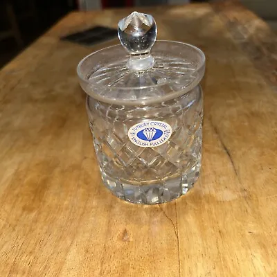Buy Tutbury Crystal  Lidded Preserve Jar Vintage • 6£