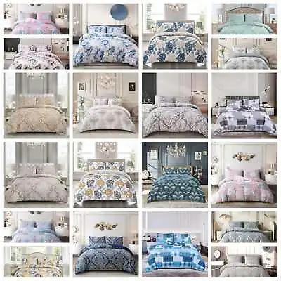 Buy Duvet Covers Bedding Set 4 Piece Quilt Cover Complete Sets Pillow Case & Sheet • 22.99£