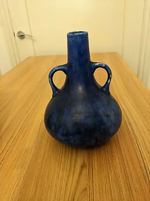 Buy Chameleon Ware Vase Made In England Blue, Handles, Art Deco Pottery Clews • 39.90£
