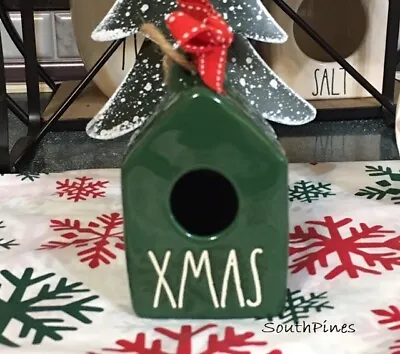 Buy Rae Dunn XMAS Mini Birdhouse Ornament, Green - NIB - Christmas Bird House Tree • 28.82£