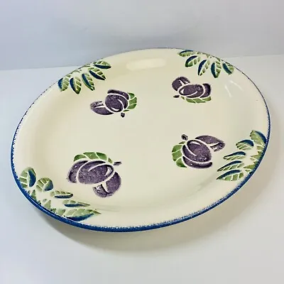 Buy Poole Pottery Dorset Fruits Large 14  Oval Serving Platter - Plums • 25£