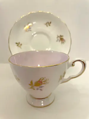 Buy Tuscan Fine English Bone China Pink Rosebud Tea Cup Saucer Set England • 47.41£