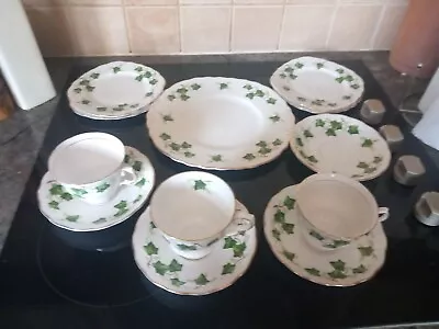 Buy Colclough Tableware Ivy Leaf Pattern. 3 Cups  4 Saucers. 4 Side Plates 1 Lgplate • 15£