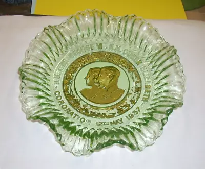 Buy King George VI & Elizabeth Coronation Glass Plate 1937 • 10£