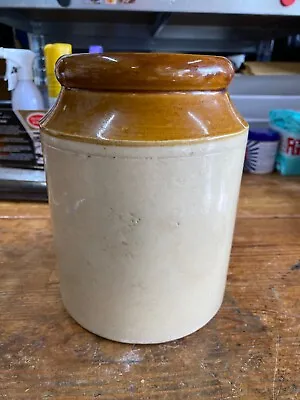 Buy Antique Pottery Stoneware Crock Jar 20 X 15cm • 16£