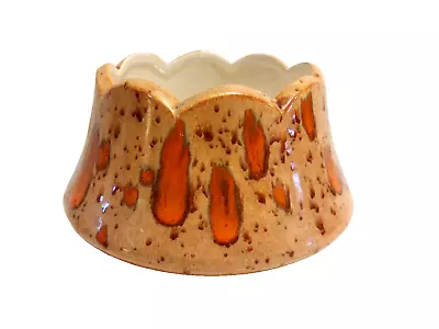 Buy Handmade Pottery With Unique Orange Designs - Signed Artistic Treasure • 11.53£