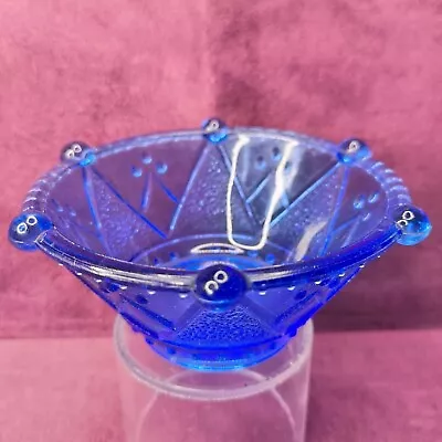 Buy Beautiful COBALT BLUE Small GLASS DISH / BOWL * VGC • 9.94£