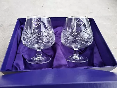 Buy Edinburgh Crystal - Star Of Edinburgh Cut Crystal - 2 Brandy Glasses. • 9£