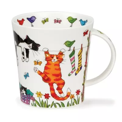 Buy Dunoon Hanging Out Cats Cairngorm Tea Cup Coffee Mug 0,48 L • 24.04£