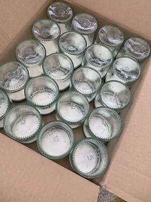 Buy Round Glass Jars With Plastic Screw Lids 20x • 25£