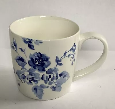Buy Laura Ashley Blue And White Floral Mug, Pretty Rose Pattern Mug. • 6£