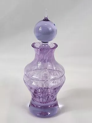 Buy Caithness Crystal Purple Perfume Bottle With Stopper Scottish Decorative 13.5cm • 15£