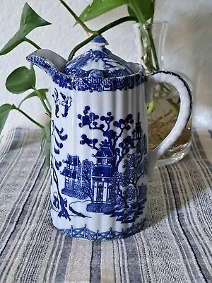 Buy Vintage Porcelain Nippon Tea Pot Blue Willow Transferware 6  • 37.90£