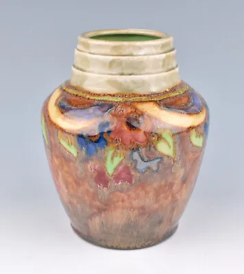 Buy Royal Doulton Stoneware Art Deco Floral Vase No.X8926 By Joan Honey • 99.99£