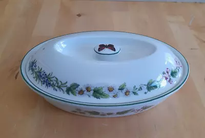 Buy Royal Worcester Herbs Shallow Oval Casserole Dish+lid • 12.50£