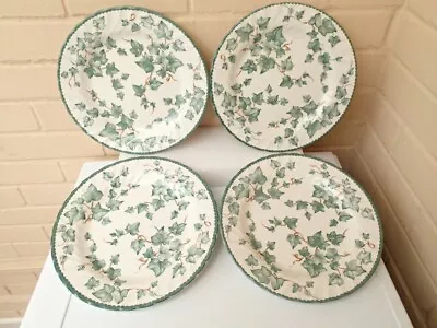 Buy BHS Country Vine Ivy 4 X Dinner Plates 10 Inch 26cm Very Good Condition • 22.95£