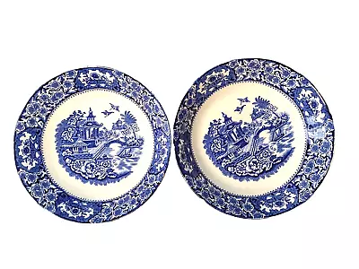 Buy Vintage Olde Alton Ware Willow Pattern Two Bowls 8  • 15£