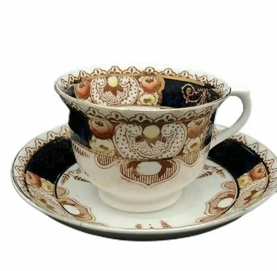 Buy Royal Vale China Cup Saucer Set Longton Scrolls Florals Porcelain 3705 England • 23.67£