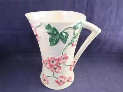 Buy Vintage Maling Ware Pink Blossom Lustre Large Ceramic Jug Ewer. • 19.96£
