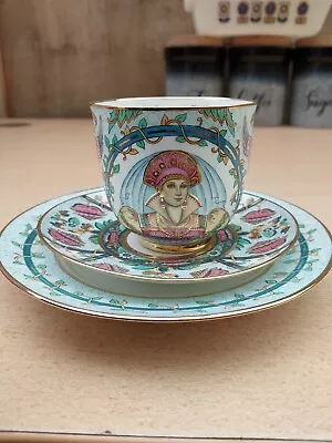 Buy Extraordinary Russian Lomonosov Imperial Artist Signed Tea Cup Saucer Plate Trio • 33£