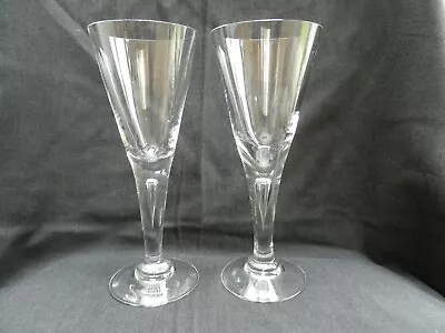 Buy Vintage Dartington Glass Large Sharon Controlled Teardrop Bubble Wine Glass X 2. • 39.99£