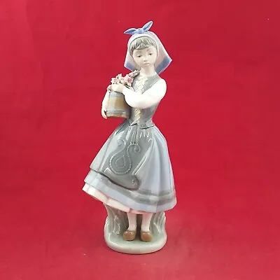 Buy Lladro Figurine 1416 - From My Garden - Dutch Girl With Flower Pot - 8155 L/N • 125£