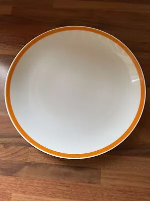 Buy 4 X Thomas China 8 1/4” Salad Dessert Plate White With Orange Band • 7.02£