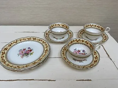 Buy Vintage Adderleyware China Tea Set - 3 Cups , Saucers , Side Plates • 15.50£