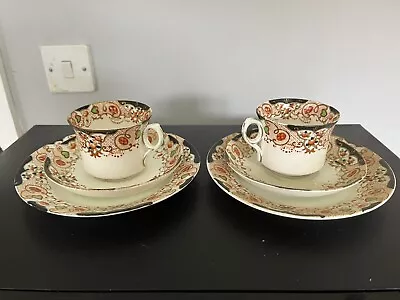 Buy Vintage Art Deco Gladstone China Tea Cup, Saucer & Plate X 2 • 16.99£
